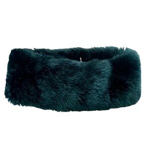 Dena Faux Frenzi Fur Infinity Scarf, Women’s Vintage Neck Cowl, Blue